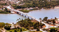 Ponte que liga Barra de Santo Antônio à Ilha da Croa